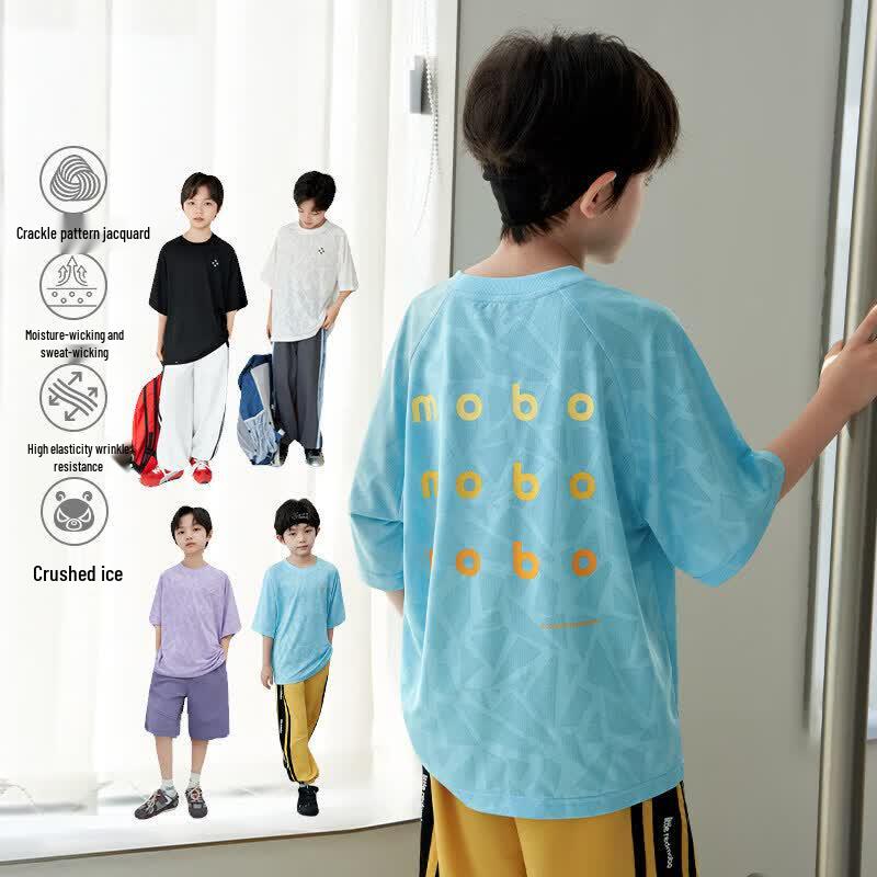 Boys  Quick-Dry Breathable Short Sleeve T-shirt 120cm