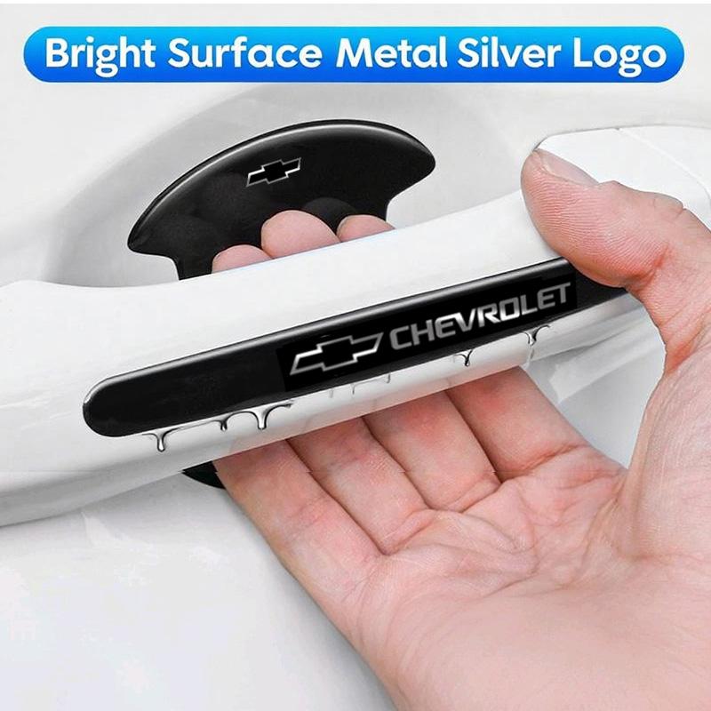 AABJU1 Car Door Bowl Handle Protector Film Sticker Accessories For Chevrolet Cruze Sonic Silverado Trax Camaro Captiva Equinox Aveo Z71