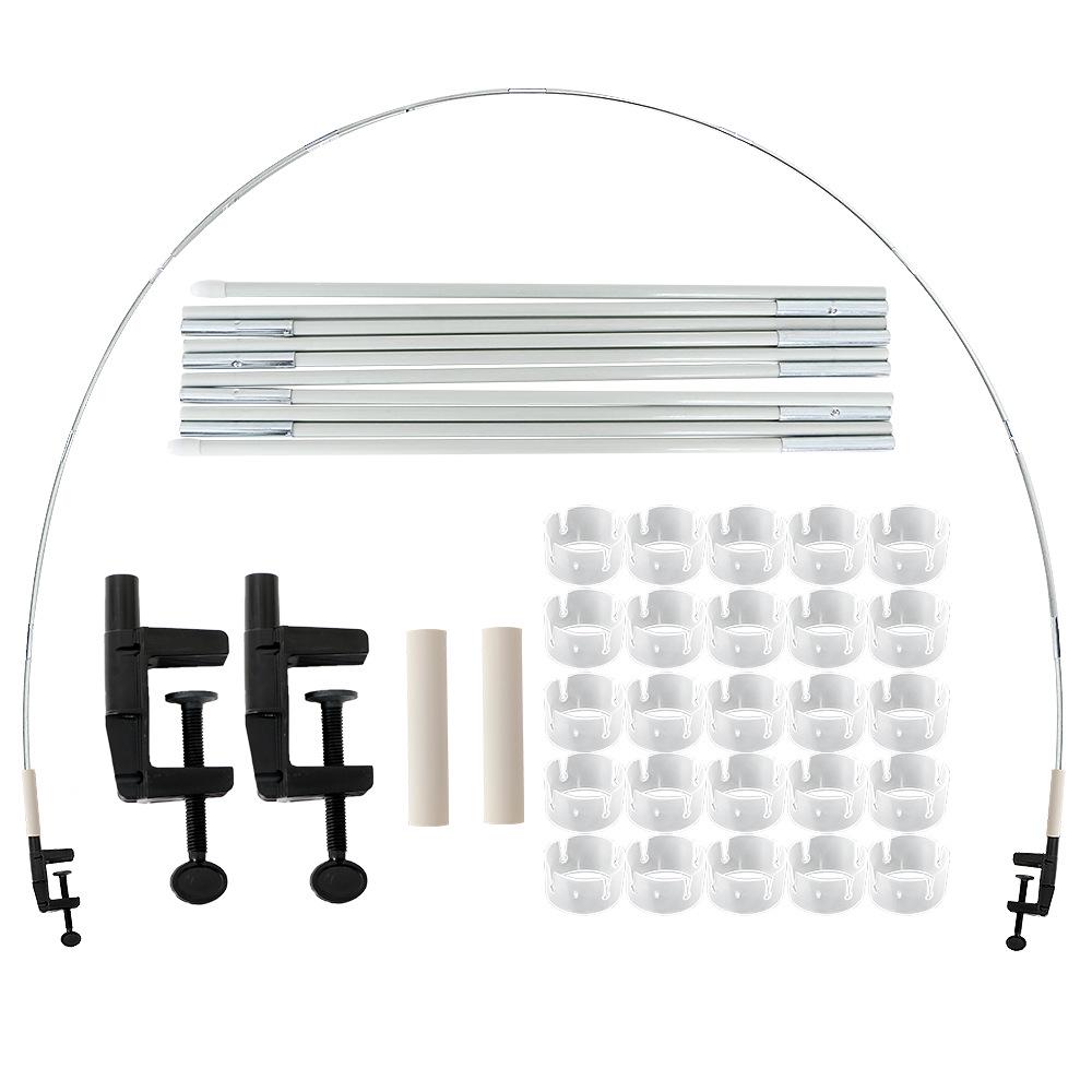 Tisch-Ballonständer: 10-teiliges Fiberglasbogen-Set