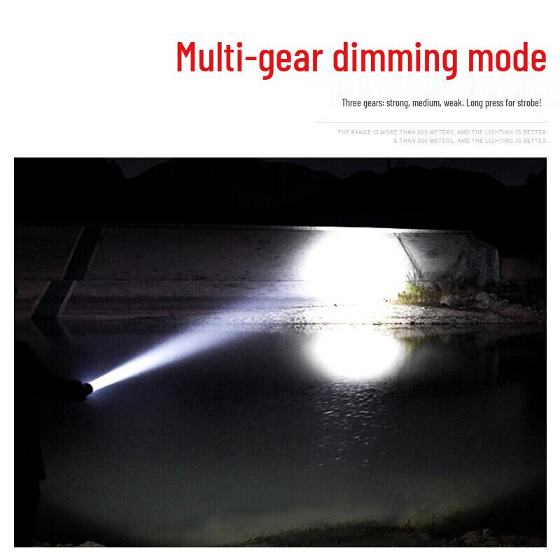 WIDE AWAKE Rechargeable Tactical Flashlight