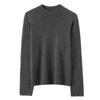 Lekasha Women's 100% Pure Cashmere Sweater - Autumn/Winter, Rolled Hem, Half-High Neck, Sequined, Thin Layer