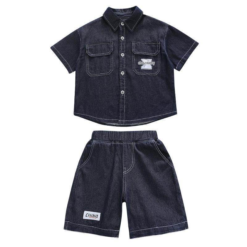 Boys' Casual Summer Denim Two-Piece Set 2026