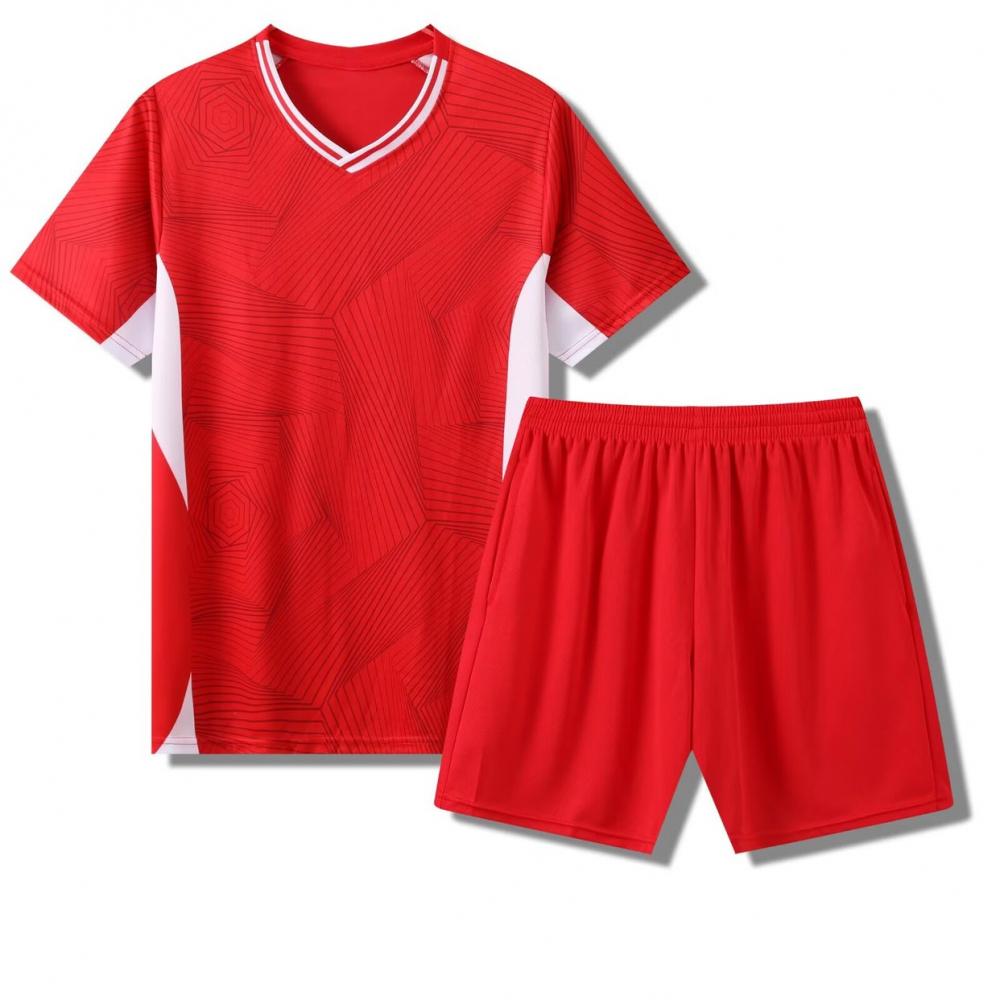 

Girls Youth Football Uniform Set for School Sports and Competitions with Custom Number Printing. 4XL красный
