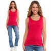 Women's Cotton Tank-Top T-shirt with Straps Classic MORAJ XL FUCHSIA