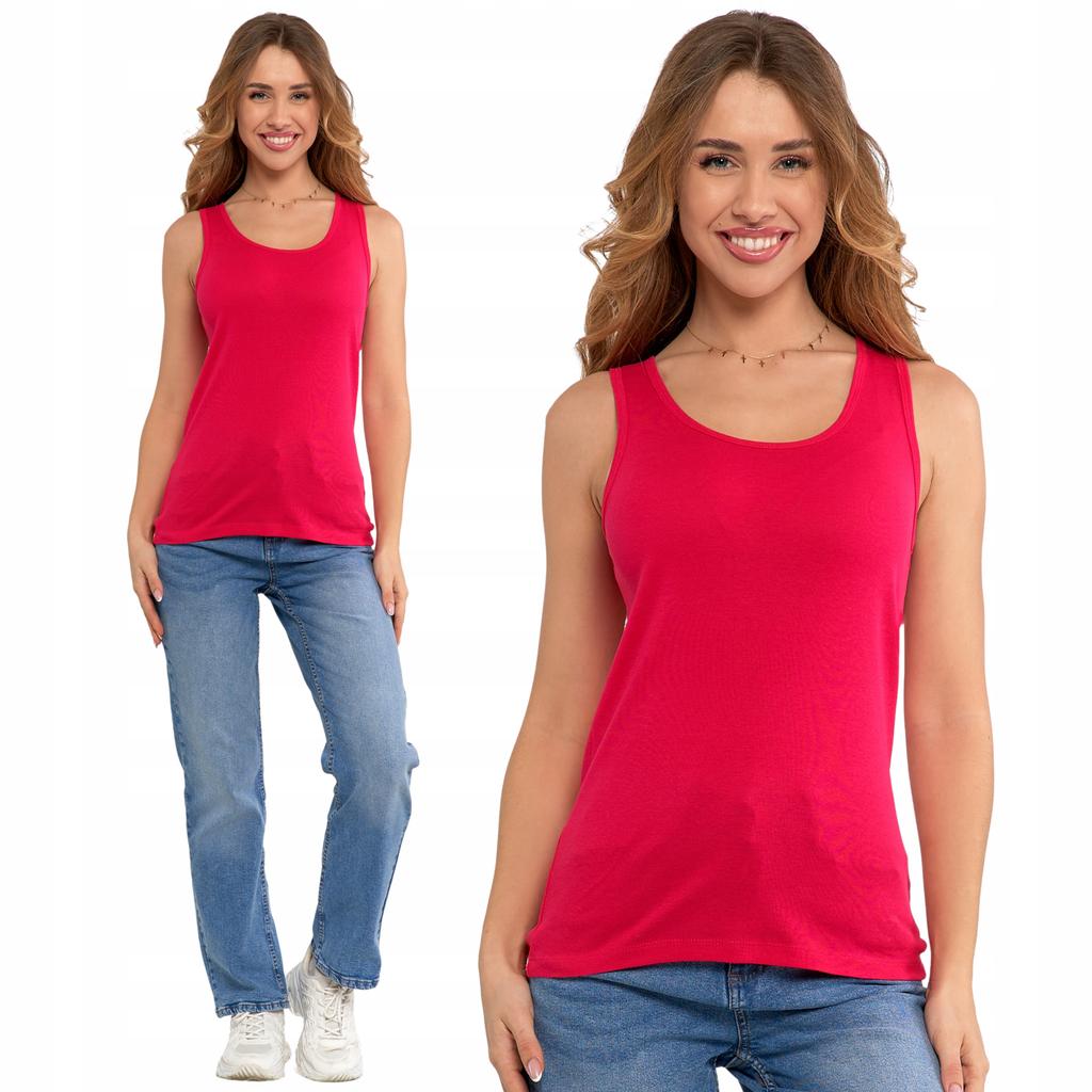 Women's Cotton Tank-Top Classic MORAJ 4XL FUCHSIA