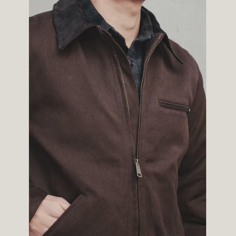 GDDQSDC Jachetă pentru bărbați din bumbac matlasat cu rever - Detroit Interstellar Edition J001