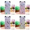 Waterproof Panda Bubble Sticker Gift Box Goo Card Stickers  Skateboards Luggage Suitcases Decor