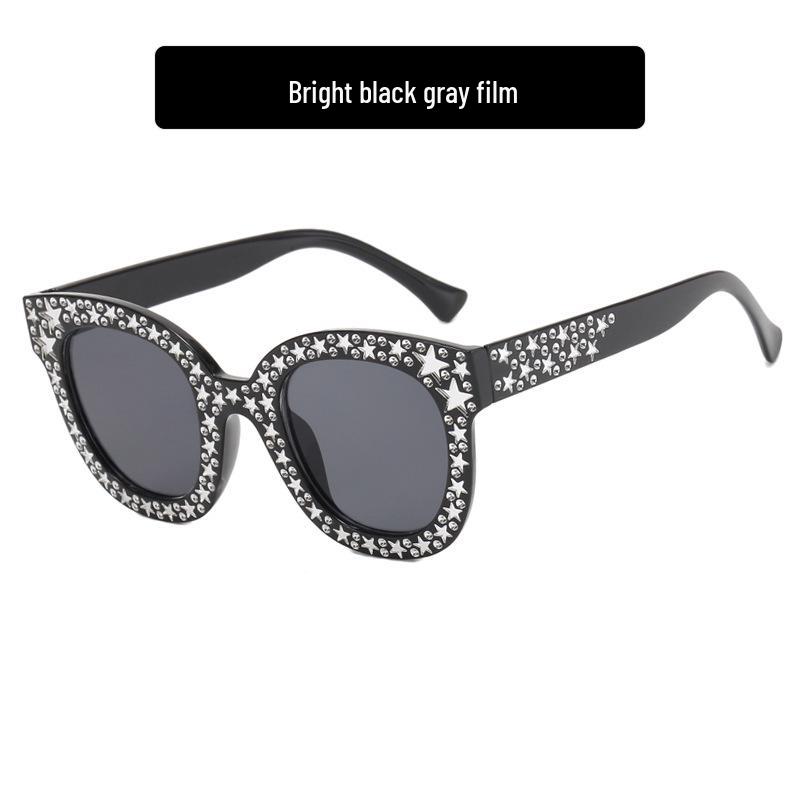 2023 New Fashion Women's Personality Cross-Star Sunglasses