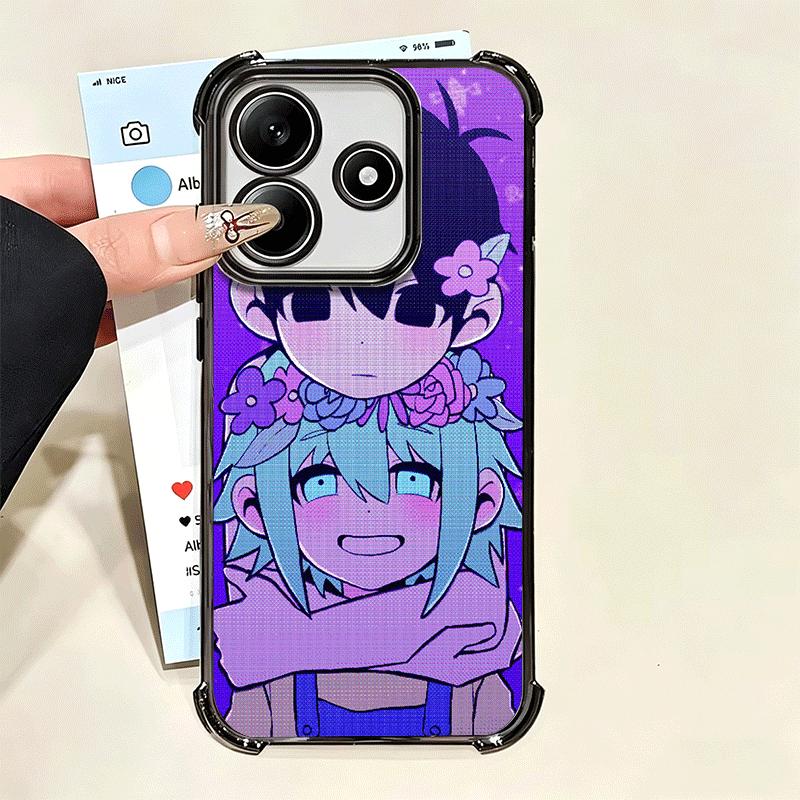 O-Omori Cartoon Game Soft Phone Case For Xiaomi Poco X7 X8 Pro Max X6 X5 X3 F8 Ultra F7 M8 M7 M5S Redmi 15C 15A 15 14C 13C 12C 1