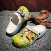 Zoccoli Grafite Cartoni Animati – Sandali da Spiaggia Unisex per Coppie, Scarpe Cave Traspiranti con Suola Morbida
