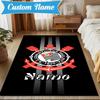 Custom Name Corinthians Team Crest Rug Game Carpet, Floor Mat for Bedroom Living Room Entryway Rug, Home Decor Idea Gift for Christmas birthday