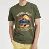 Graphic Summer Teenagers T Shirt Wilderness Awaits Mountain Sunset Bear Trees Dunes Park Colorado Short Sleeve Street Wear Crew