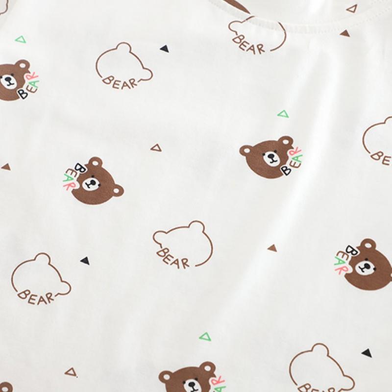 2Pcs/Sets Girls Clothes Set Children Overalls for Girls Boys T-Shirt + Pants Clothes for Girls 3D Cartoon Costume Kids Tracksuits Summer