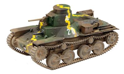 FineMolds Military Series Imperial Army Type 95 Light Tank Ha Early Type Malayan Blitzkrieg Plastic Model FM58 1/35
