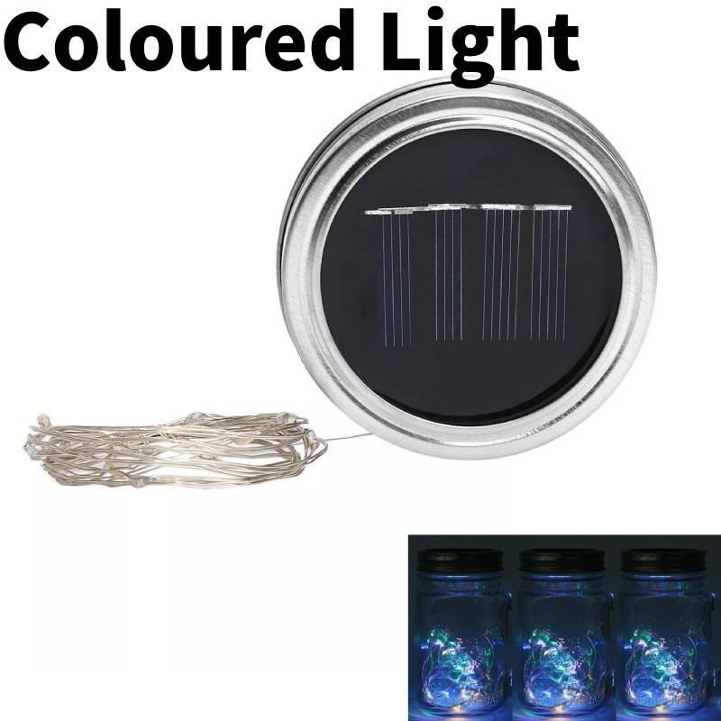 

Фонарь Солнечный Подвесной Банка Мейсона 20 Светодиодная Гирлянда Фея Светлячок Лампа Звездный Coloured Light