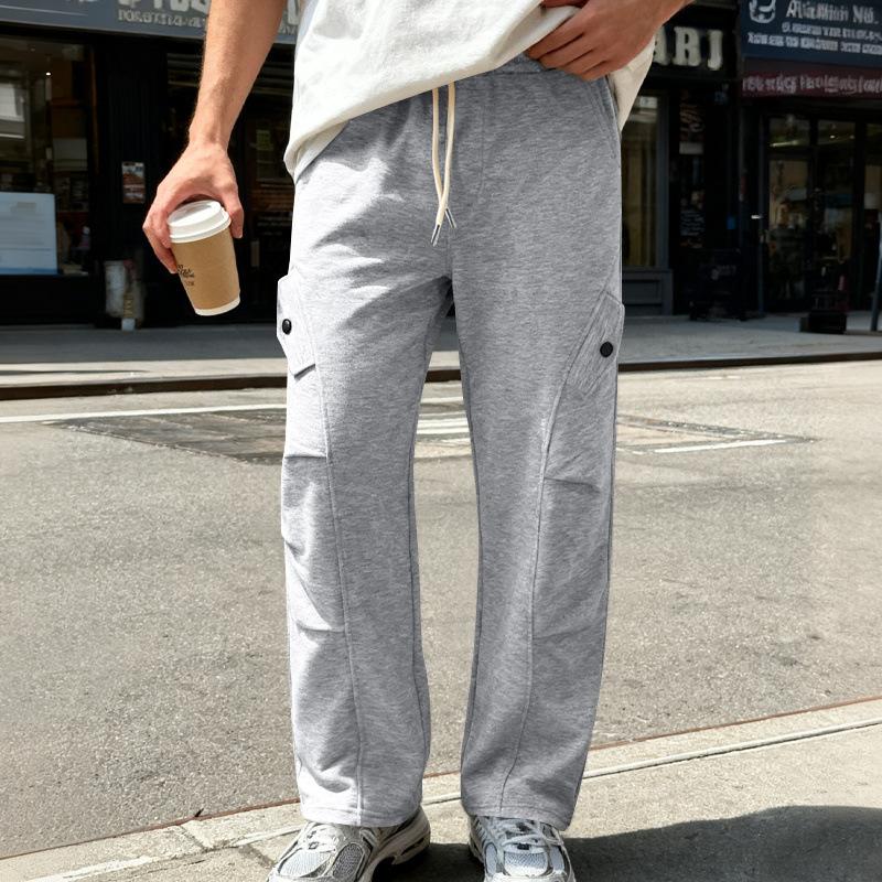 Nové pánske Hip-hop High Street Trendy Široké Športové Ležérne Rovné Tepláky
