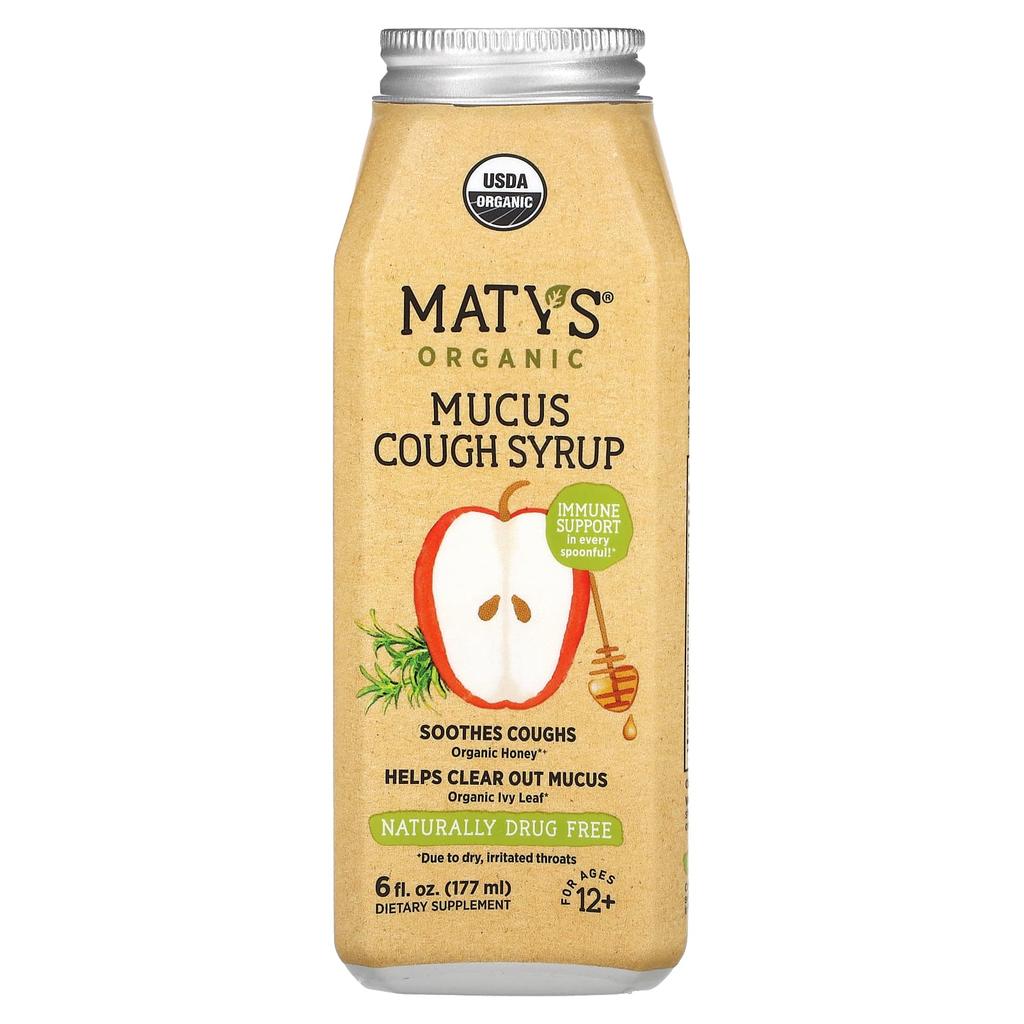 Maty'S Organic Cough Syrup, Ages 12+, 177 Ml (6 Fl Oz)