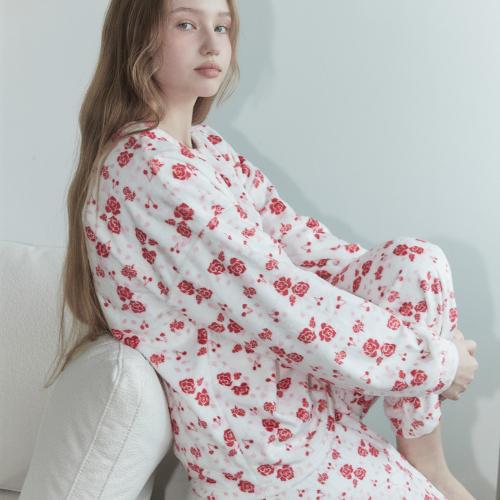 [Muse Mood] Rose Cherry Winter Pajama [Shipped from Korea] 100% Authentic
