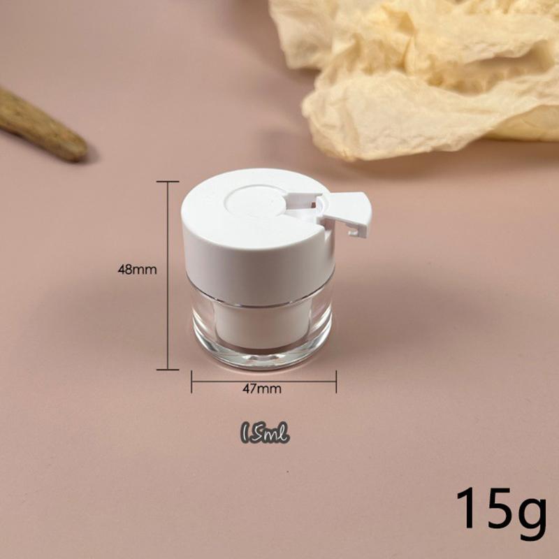 

Пустая баночка для крема, многоразовый флакон для лосьона с ложкой 15/30/50 г, безвоздушная баночка с помпой, многоразовая акриловая баночка для крема, вакуумный флакон 15G