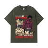 275 GSM Washed T-shirts 100% Cotton Baki V5 Ohma Print Unisex Heavy Cotton T Shirt