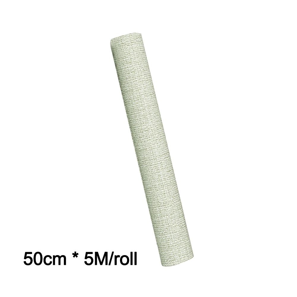 Linen 3D Wall Stickers Waterproof Self-adhesive Wallpaper Moisture-proof Anti-collision Living Room Wall Mat