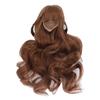 Doll Hair Wig Curly   Neat Bangs   Cutting Soft Doll Supplies for 1Celsius3 8 To 9in Head Circumference   Doll
