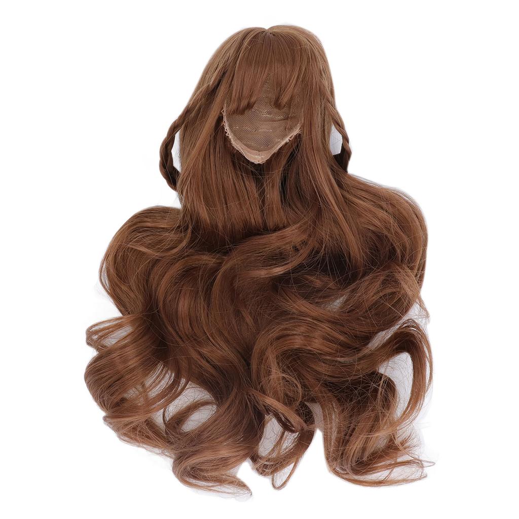 Doll Hair Wig Curly Neat Bangs Cutting Soft Doll Supplies for 1Celsius3 8 To 9in Head Circumference Doll