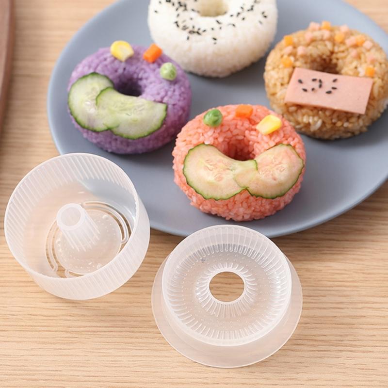 Kitchen Clear Rice Balls Press Mold Round Doughnuts Rice Balls Mold Sushis Maker Rice Balls Mold DIY Craft Baking Tool