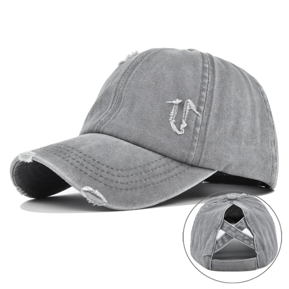 Color Washed Solid Retro Baseball Cap Cotton Sun Hat Vintage Duck Tongue Cap