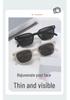 Men's High-End European & American Small Frame Polarized Sunglasses - UV Protection for Driving