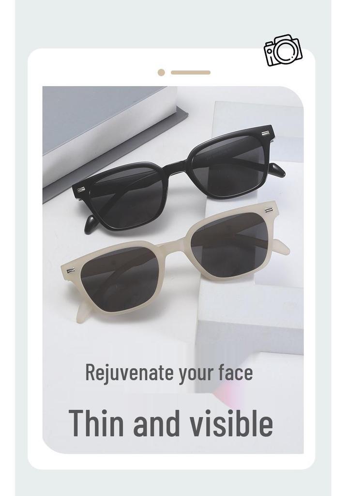 Men's High-End European & American Small Frame Polarized Sunglasses - UV Protection for Driving