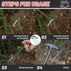 Tent Peg Ground Hook Pullers Tent Peg Nail Puller Tool Peg Puller Extractor Tent Stakes With Hook Extractor Remover Tent Accessories(4pcs, Silve