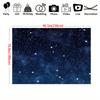 2D Plane 1 Piece of Deep Blue and Golden Starry Night Background Banner Suitable for Birthdays and Weddings