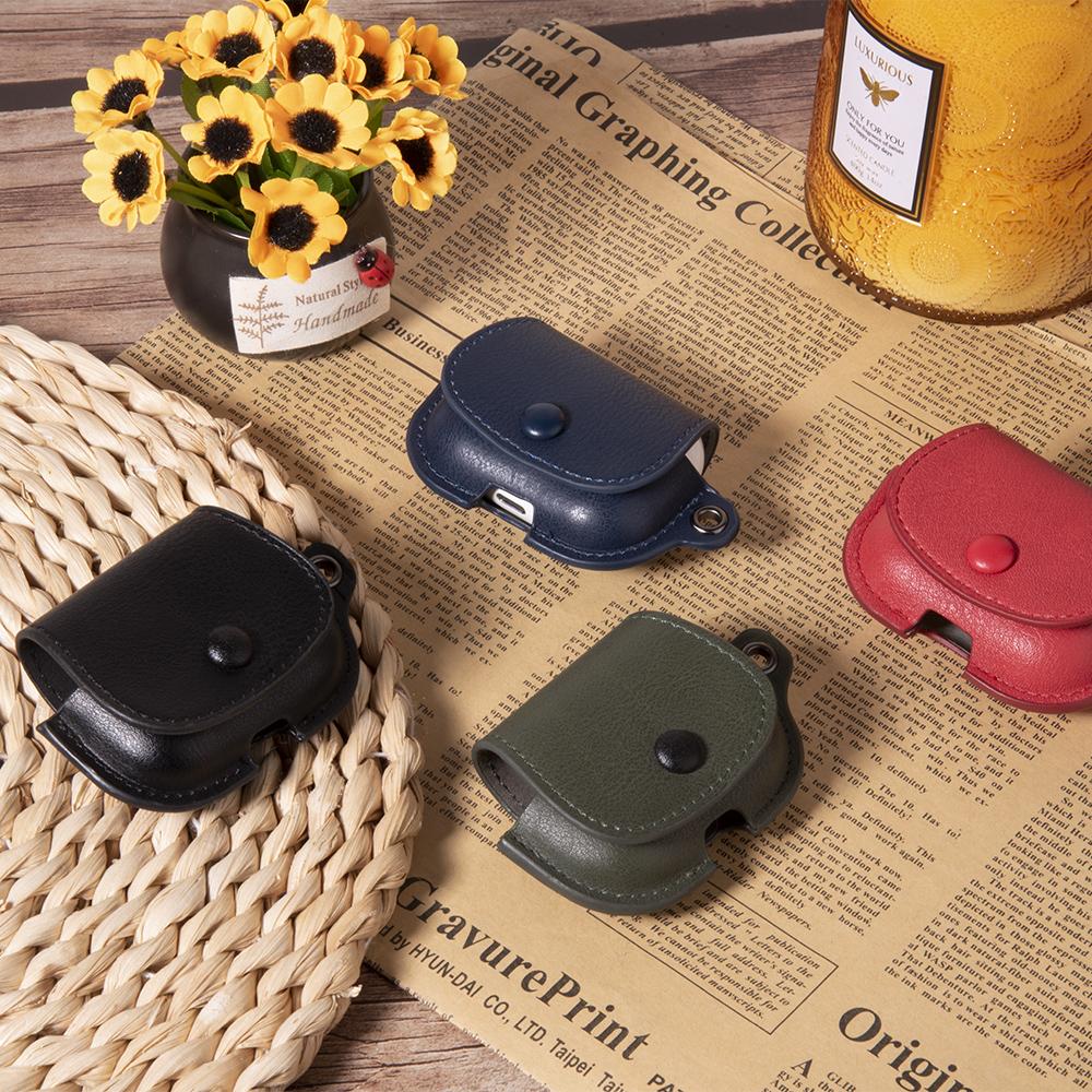 Luxury Shockproof PU Leather Wireless Earphone Cover Case Fit for Airpods Pro 3 3rd 4 Generation Protection Sheath Classical