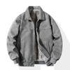 Pu leather autumn and winter men's leather jacket new American retro velvet lapel leather jacket men's locomotive clothing
