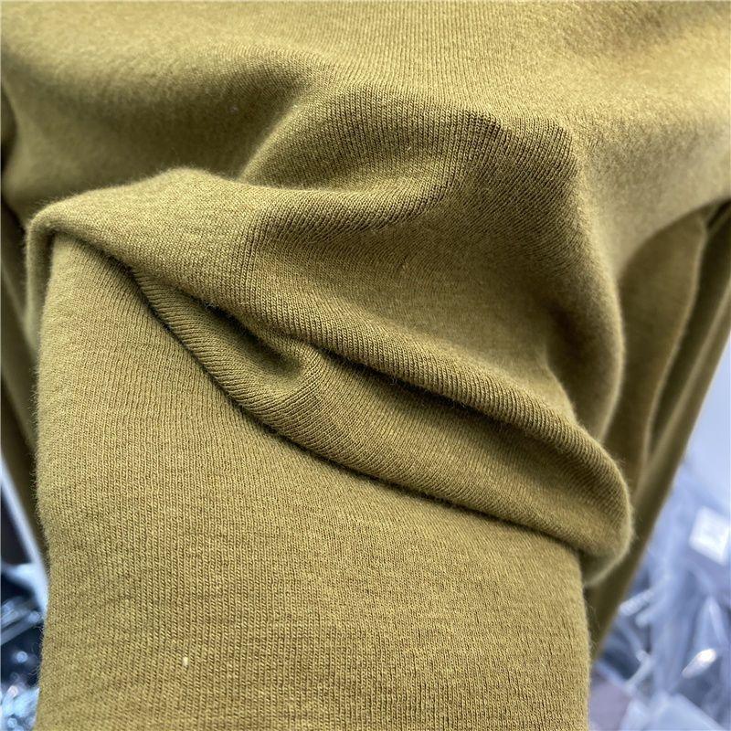 Halv-høyhalset langermet t-skjorte for kvinner, høst og vinter Ny utenlandsk stil Tynn Tynn innvendig Ta Leggings Liten skjortetopp