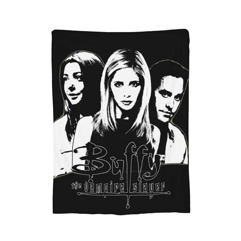 Buffy the Vampire Slayer Horror Blankets  Flannel Funny Soft Throw Blanket for Bedding Lounge Spring/Autumn,