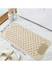Pvc Bathroom Non-slip Mat  Suction Cups Solid Color Household Non-slip Mat  Waterproof Dirt Resistant  Toilet Hotel Floor Mat