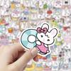 100Pcs Kawaii Miffy Rabbit Stickers Cute Cartoon Rabbit Fun Decorative Notebook Planner Waterproof Stickers