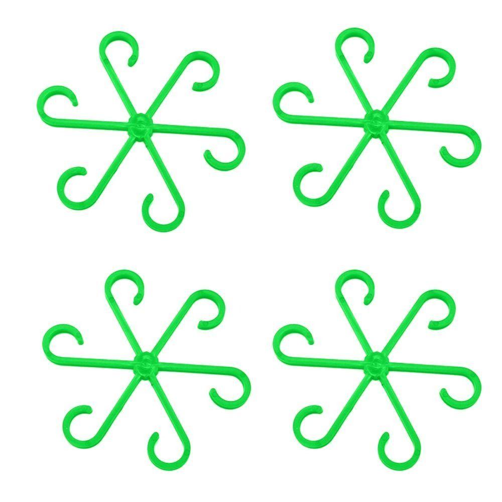 4PCS Support Branches Plant Stem Folding Frame No Stake Trellis Plant Support Clips