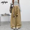 MJ Style Women's High-Waisted Wide-Leg Cargo Pants