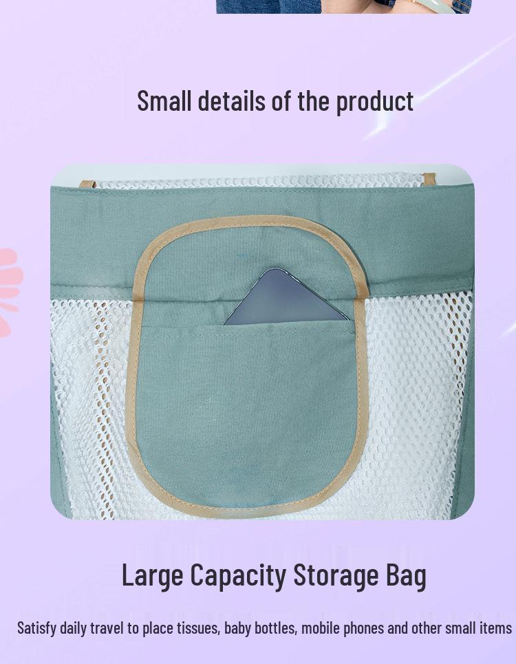 Ganzjahres-Babyschlinge mit Kraftsparfaktor: Freihändiger Komfort für Neugeborene