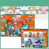 Authentic Octonauts Captain Barnacles Peso Kwazii Plush Figurines Boys Gift Set