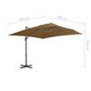 Umbrella with Aluminum Mast 300 X 300 Cm Taupe