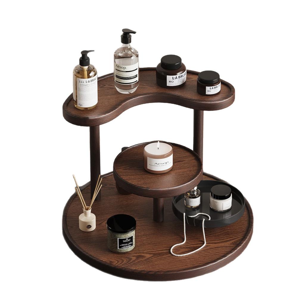 Multi Tier Countertop Organizer, Desktop Storage Rack for Cosmetics Skincare Perfume, 3 Tier Display Shelf for Bathroom Vanity