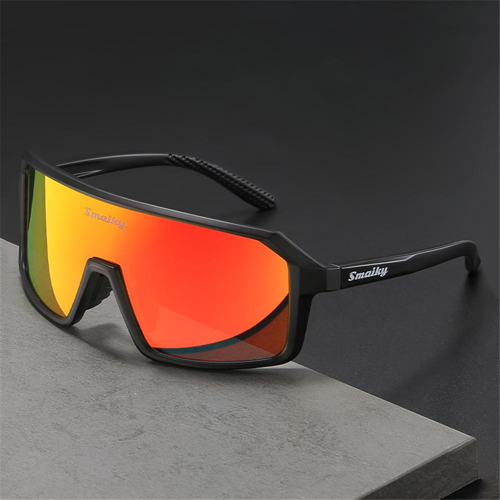SMAIKY Herren Fahrrad Sonnenbrille Radfahren Frau MTB Rennrad Fahrbrille Outdoor Sport Laufen Brille UV400 Wandern Brille