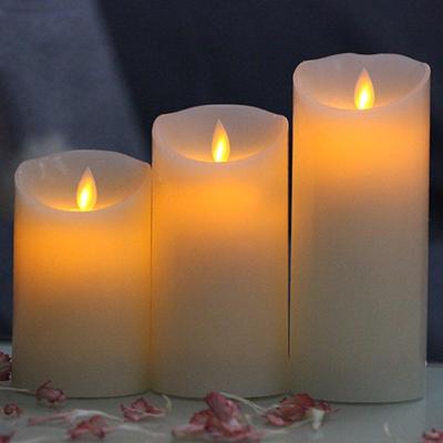 3 Pcs/set Flickering Flameless LED Tea Light Flicker Tea Candle Light