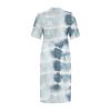 Women's Summer Plus Size V-neck Short Sleeve Print Knee Pocket Casual Dress