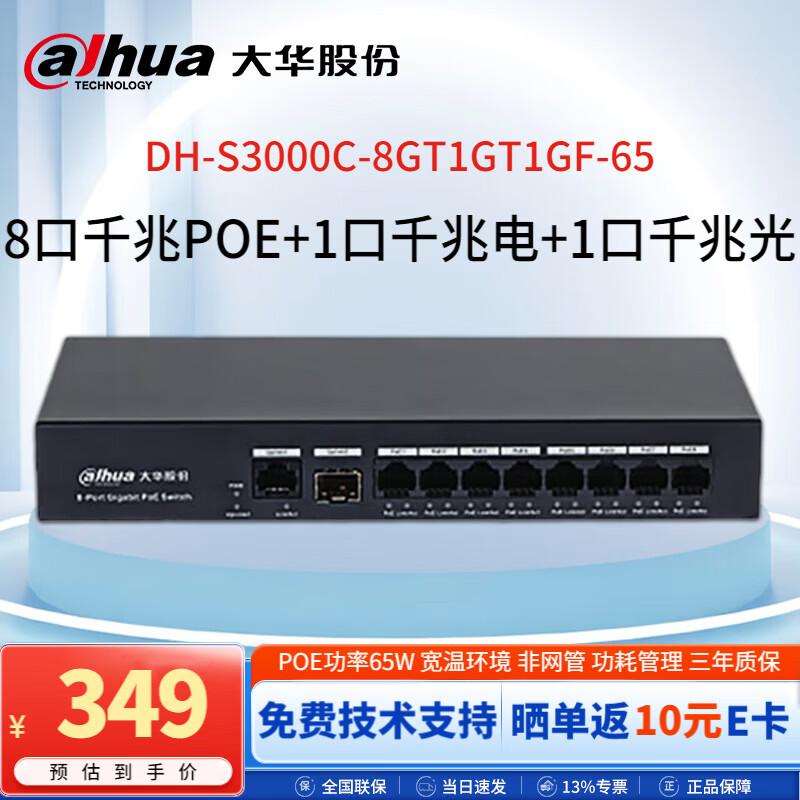 

Dahua 8-Port Gigabit Non-Managed PoE Switch (65W)