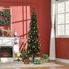 Artificial Christmas Tree 195 Cm, 556 Branches with 27 Pine Cones + Foldable Stand, Green